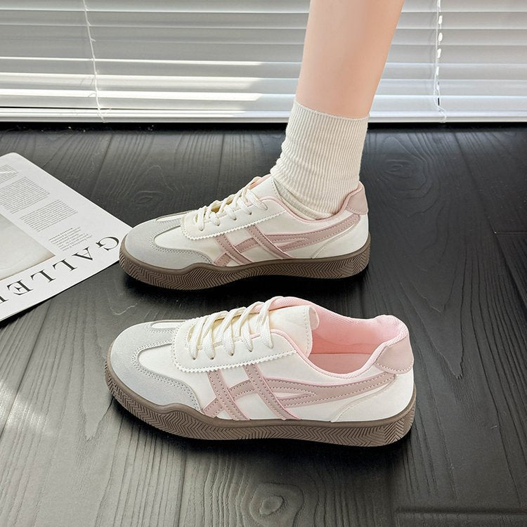 Women's White Sneakers 2026 Spring New Ladies Causal Flats