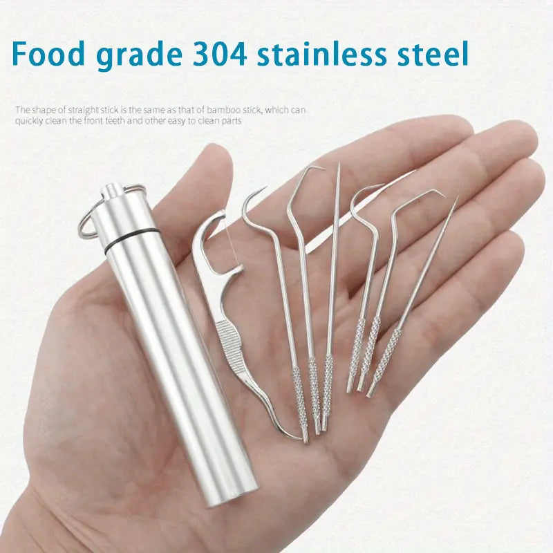 Stainless Steel Dental Floss Set The Last Floss You’ll Ever Need!
