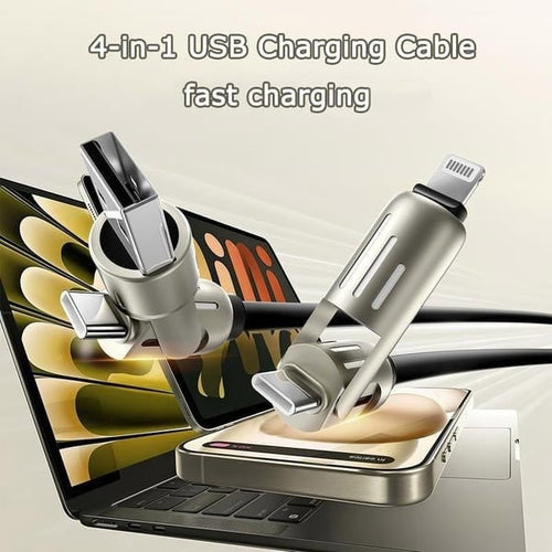 6.6ft 4-in-1 Fast Charging USB Charging Cable