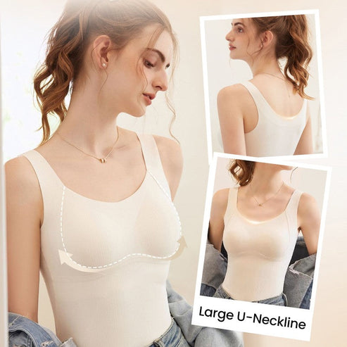 🎁Hot Sale 40% OFF😍Thickened Warm Tank Top with Shelf Bra