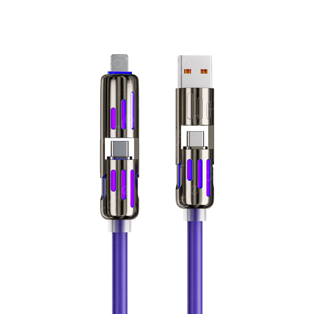 6.6ft 4-in-1 Fast Charging USB Charging Cable