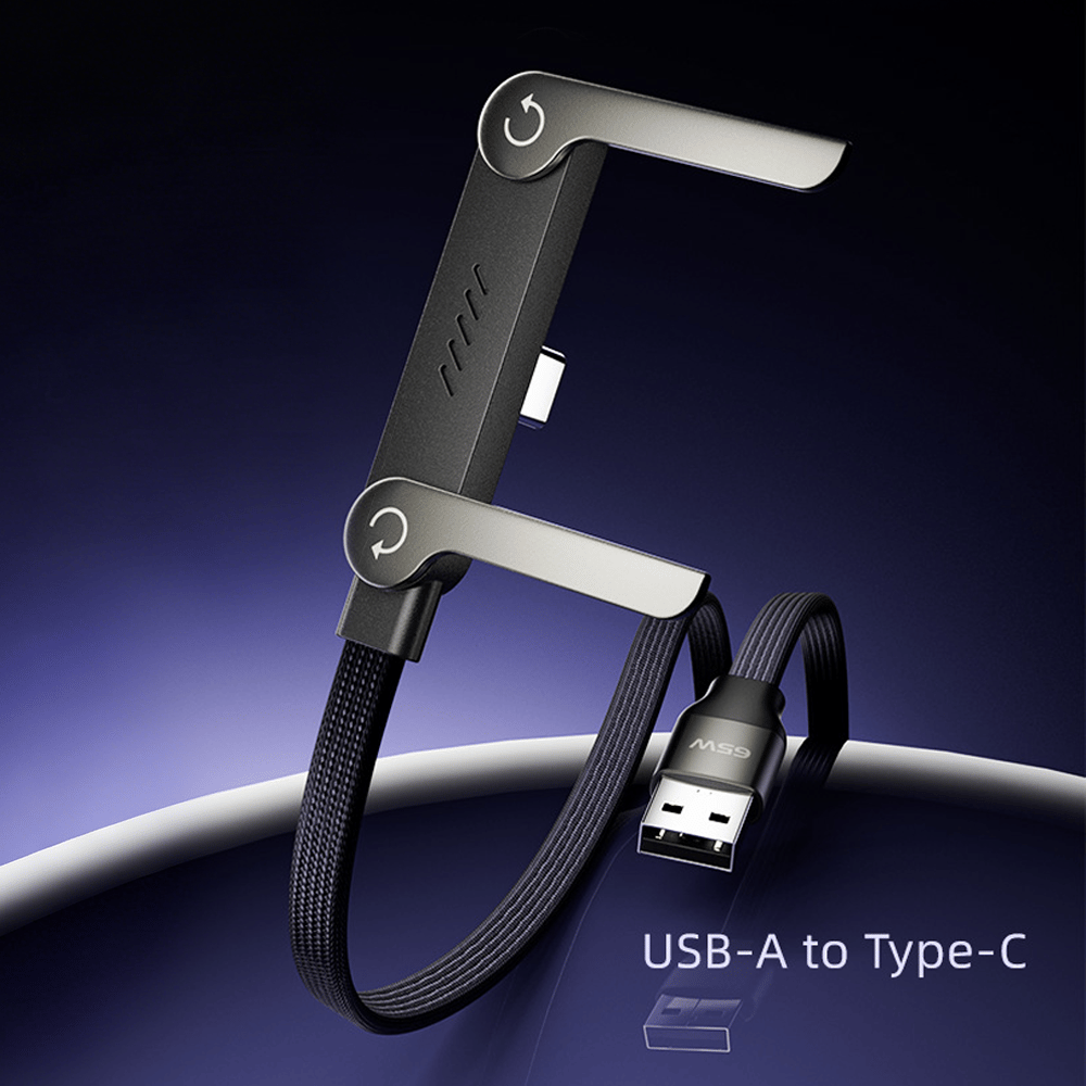 Year-End Sale 2-in-1 Invisible Holder Charger Cable – 240W Fast Charging Cord with Built-In Phone Stand